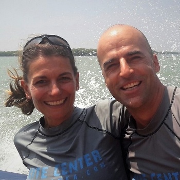 Marcel and Sylvie, Coordinator Christian Kitesurfers Sri Lanka