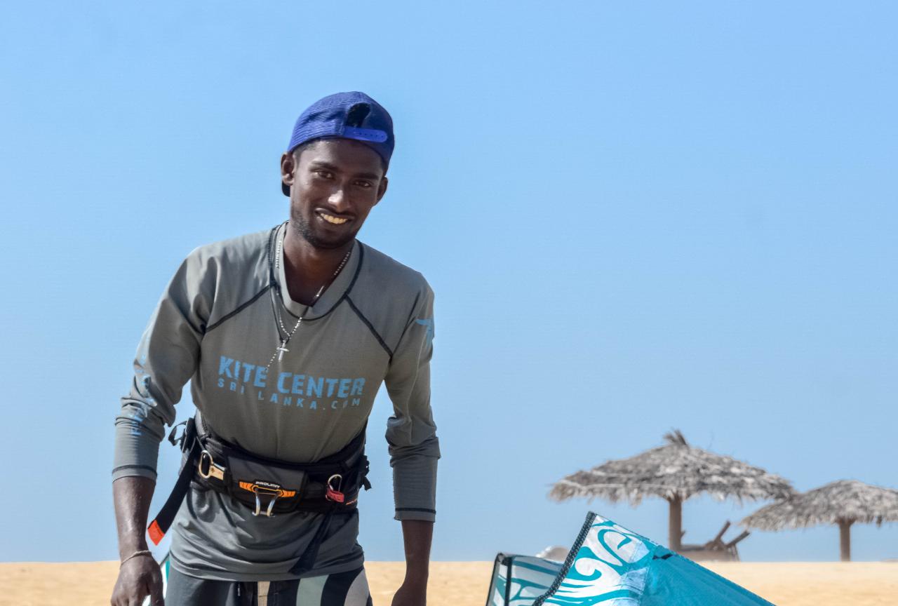 Hashan, Christian Kitesurfers Sri Lanka